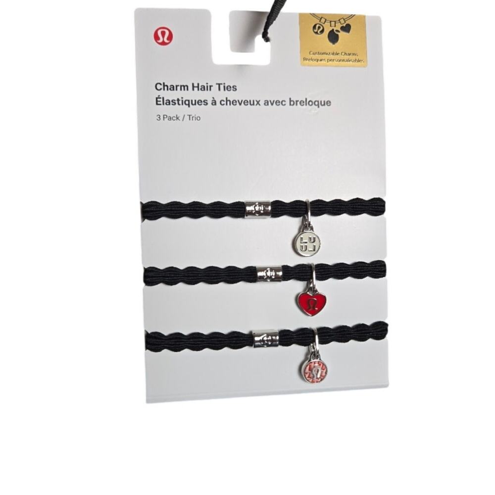 LULULEMON CHARM HAIR TIES NWT MSRP $28